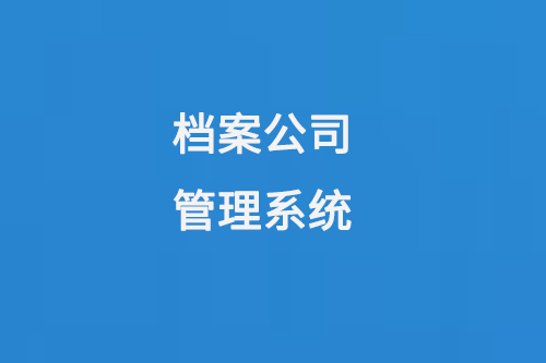 档案公司管理系统提高档案管理效率，保障档案信息安全-小图